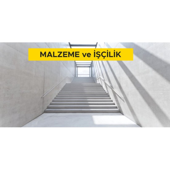 Beton santralinde üretilen veya satın alınan ve beton pompasıyla basılan, C 8/10 basınç dayanım sınıfında, beyaz renkte, normal hazır beton dökülmesi (beton nakli dahil) (Malzeme Dahil)