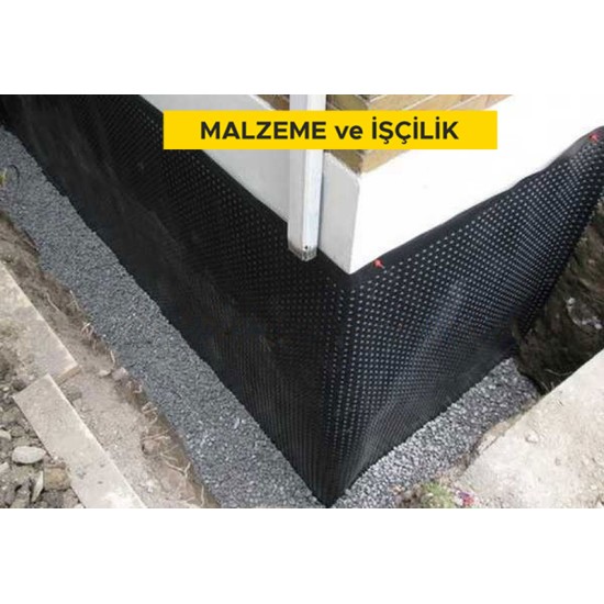 4 mm kalınlıkta, PP levhalarla, su yalıtımı yapılması (Malzeme Dahil)