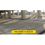 12 cm kalınlığında önyapımlı, öngerilmeli, boşluklu, taşıyıcı beton döşeme elemanları ile döşeme yapılması. (Malzeme Dahil) 12 cm kalınlığında önyapımlı, öngerilmeli, boşluklu, taşıyıcı beton döşeme elemanları ile döşeme yapılması. (Malzeme Dahil)