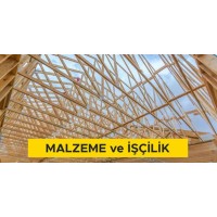 Ahşaptan makaslı çatı yapılması (Malzeme Dahil)