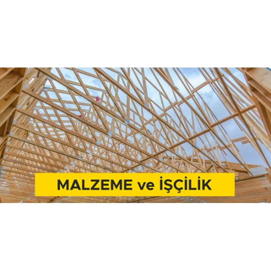 Ahşaptan makaslı çatı yapılması (Malzeme Dahil)