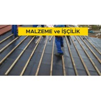 Betonarme çatı üzerine ahşap kadronlu döşeme kaplaması yapılması (Malzeme Dahil)