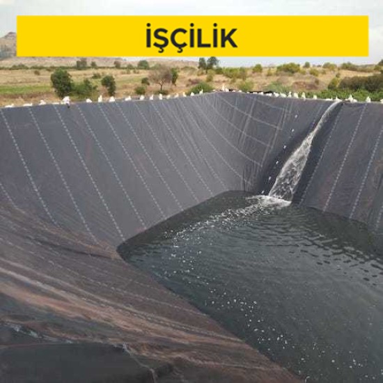 4 mm kalınlıkta, HDPE levhalarla, su yalıtımı yapılması (Malzeme Hariç) (İşçilik)