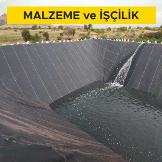 4 mm kalınlıkta, HDPE levhalarla, su yalıtımı yapılması (Malzeme Dahil)