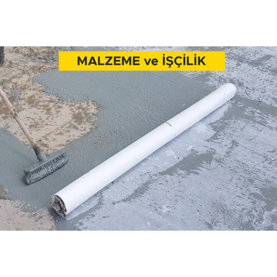 Çimento esaslı tek bilesenli kristalize su yalıtım harcı ile 3 kat halinde toplam 2 mm kalınlıkta su yalıtımı yapılması (Malzeme Dahil)