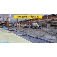 250 gr/m² ağırlıkta geotekstil keçe serilmesi (Malzeme Dahil)