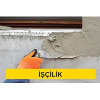 Kendinden yapışkanlı fileli PVC Pencere ve Kapı Bağlantı (doğrama bitiş profili) Profilinin temini ve yerine tespit edilmesi (Malzeme Hariç) (İşçilik)