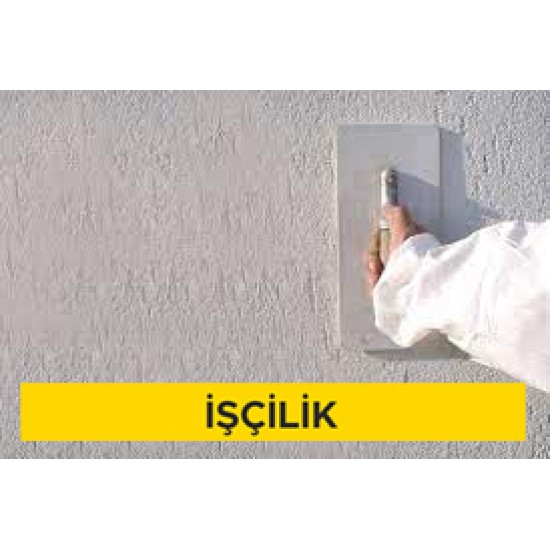 Hazır (fabrikasyon) kaba/ince sıva harcı (TI, WI, CSII) ile iç veya dış yüzeylere 2 cm kalınlıkta sıva yapılması (Malzeme Hariç) (İşçilik)