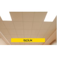 Alçı levha (pvc lamineli) ile asma tavan yapılması (60x60x8 mm) (Malzeme Hariç) (İşçilik) Alçı levha (pvc lamineli) ile asma tavan yapılması (60x60x8 mm) (Malzeme Hariç) (İşçilik)