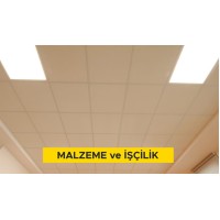 Alçı levha (pvc lamineli) ile asma tavan yapılması (60x60x8 mm) (Malzeme Dahil) Alçı levha (pvc lamineli) ile asma tavan yapılması (60x60x8 mm) (Malzeme Dahil)
