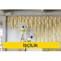 Alçı levhalar ile çift iskeletli (birbirine alçı levha şeritlerle bağlanmış) bölme duvar yapılması (Duvar C 75 profil - 60 cm aks aralığı) (her iki yüzünde iki kat 12,5 mm standart alçı levha ile) (Malzeme Hariç) (İşçilik) Alçı levhalar ile çift iskeletli (birbirine alçı levha şeritlerle bağlanmış) bölme duvar yapılması (Duvar C 75 profil - 60 cm aks aralığı) (her iki yüzünde iki kat 12,5 mm standart alçı levha ile) (Malzeme Hariç) (İşçilik)