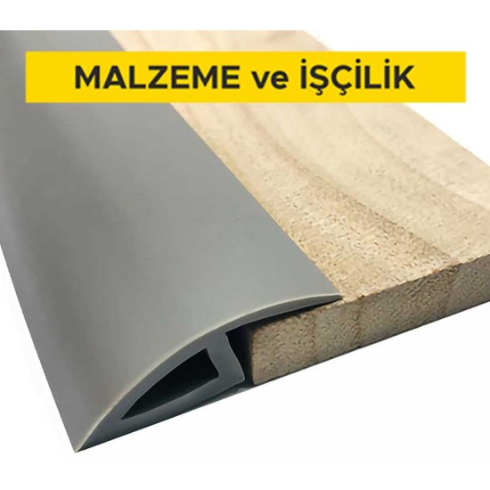 PVC esaslı geçiş profili (4 cm genişliğinde) temini ve yerine monte edilmesi (Malzeme Dahil)