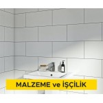 30 x 60 cm anma ebatlarında, her türlü desen ve yüzey özelliğinde, I.kalite, beyaz, sırlı porselen karo ile 3 mm derz aralıklı duvar ve cephe kaplaması yapılması (karo yapıştırıcısı ile) (Malzeme Dahil)