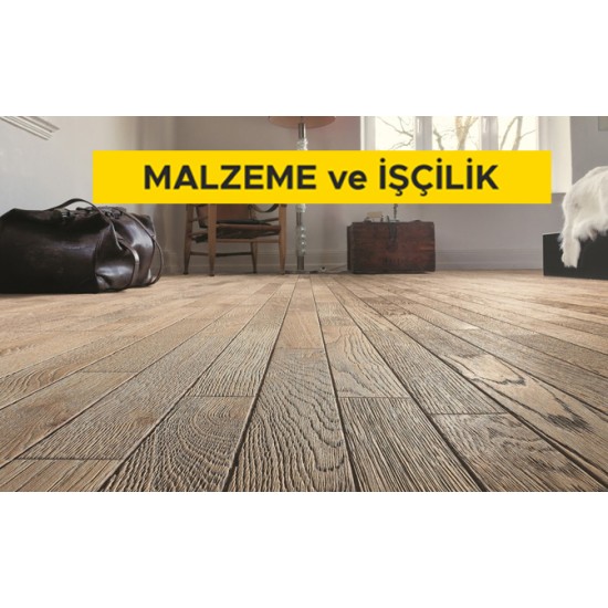 Laminat parke döşeme kaplaması yapılması (AC3 Sınıf 23-31) (süpürgelik dahil) (Malzeme Dahil)