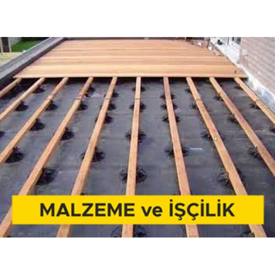 Kadronlu ahşap döşeme yapılması (Malzeme Dahil)