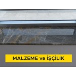3 cm kalınlığında renkli mermer levha ile dış denizlik yapılması (3cmx30-40- 50cmxserbest boy) (honlu ve cilalı hariç her türlü yüzey işlemli) (Malzeme Dahil)