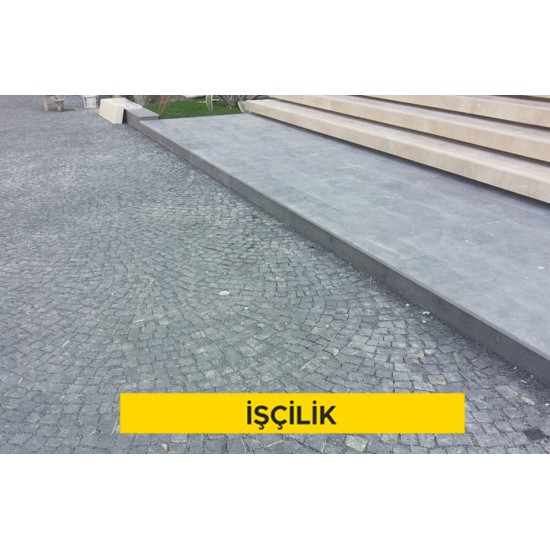 4 cm kalınlığındaki bazalt plaklarla parapet yapılması (Malzeme Hariç) (İşçilik)