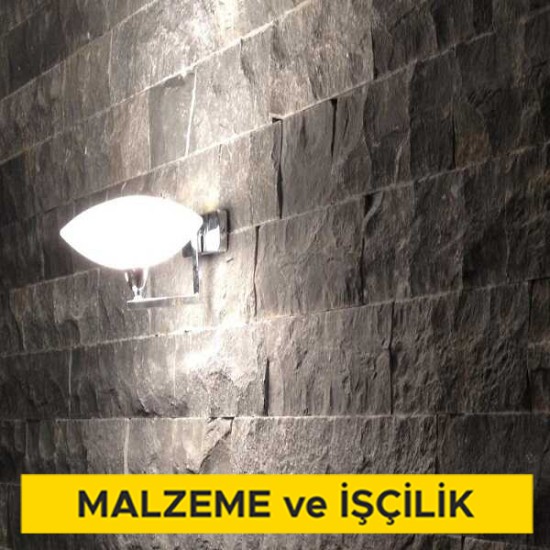 Bazalt plaklar ile cephe kaplaması yapılması (3x40x80 cm) (mekanik montajlı) (6 cm taşyünü ısı yalıtımlı ve su buharı geçişine açık su yalıtımlı) (Malzeme Dahil)