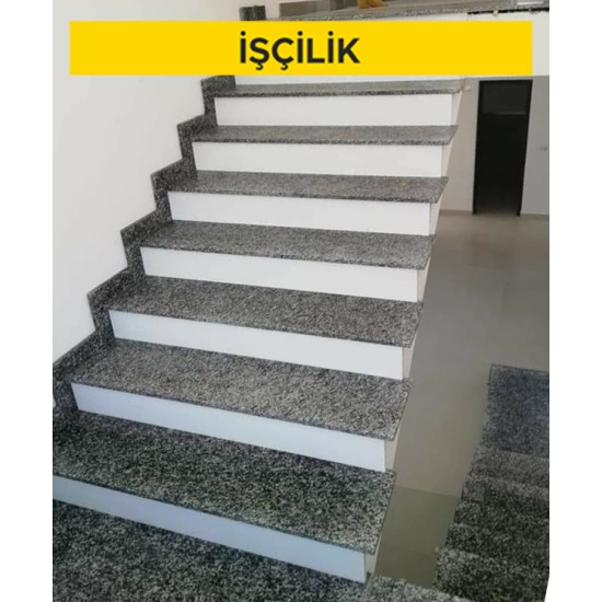 3 cm kalınlığındaki bulancak füme granit ile döşeme kaplaması yapılması (Malzeme Hariç) (İşçilik)