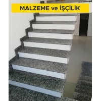 Bulancak füme granit ile süpürgelik yapılması (Malzeme Dahil)