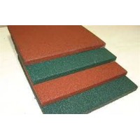 Çarpma etkisini azaltan blok antistatik kauçuk zemin kaplaması 2 cm kalınlıkta