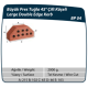 Çenesizler Toprak - Kiremit Tuğla - Büyük Pres Tuğla 45º Çift Köşeli - 215 x 102 x 65 mm Ebatlarında Pres Tuğla