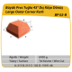 Çenesizler Toprak - Kiremit Tuğla - Büyük Pres Tuğla 45º Dış Köşe Dönüş - 215 x 215 x 102 mm Ebatlarında Pres Tuğla