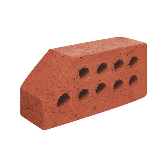 Çenesizler Toprak - Kiremit Tuğla - Büyük Pres Tuğla 45° Kesik Köşe - 215 x 102 x 65 mm Ebatlarında Pres Tuğla