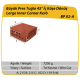 Çenesizler Toprak - Kiremit Tuğla - Büyük Pres Tuğla 45° Köşe Dönüş - 215 x 215 x 102 mm Ebatlarında Pres Tuğla
