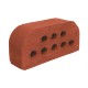 Çenesizler Toprak - Kiremit Tuğla - Büyük Pres Tuğla Çift Oval - 215 x 102 x 65 mm Ebatlarında Pres Tuğla