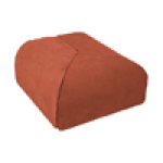 Çenesizler Toprak - Kiremit Tuğla - Büyük Pres Tuğla Çift Oval İç Köşe - 215 x 215 x 102 mm Ebatlarında Pres Tuğla
