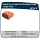 Çenesizler Toprak - Kiremit Tuğla - Büyük Pres Tuğla Oval Dış Köşe Dönüş - 215 x 215 x 102 mm Ebatlarında Pres Tuğla