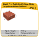 Çenesizler Toprak - Kiremit Tuğla - Büyük Pres Tuğla Oval İç Köşe Dönüş - 215 x 215 x 102 mm Ebatlarında Pres Tuğla