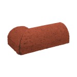 Çenesizler Toprak - Kiremit Tuğla - Küpeşte Oval Dönüş Tuğla - 215 x 102 x 65 mm Ebatlarında Pres Tuğla