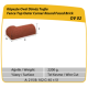 Çenesizler Toprak - Kiremit Tuğla - Küpeşte Oval Dönüş Tuğla - 215 x 102 x 65 mm Ebatlarında Pres Tuğla