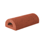 Çenesizler Toprak - Kiremit Tuğla - Küpeşte Oval Tuğla - 215 x 100 x 65 mm Ebatlarında Pres Tuğla