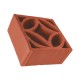 Çenesizler Toprak - Kiremit Tuğla - Balkon Tuğlası - 185 x 185 x 85 mm Ebatlarında Pres Tuğla