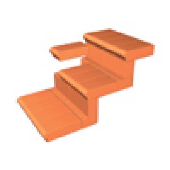 Çenesizler Toprak - Kiremit Tuğla - Basamak Elemanı (Dolu) - 210 x 105 x 50 mm Ebatlarında
