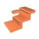 Çenesizler Toprak - Kiremit Tuğla - Basamak Elemanı (Dolu) - 210 x 105 x 50 mm Ebatlarında