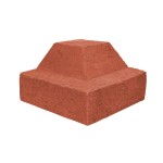 Çenesizler Toprak - Kiremit Tuğla - Bordür Tuğla İnce Dış Köşe Dönüş - 210 x 210 x 125 mm Ebatlarında