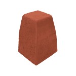 Çenesizler Toprak - Kiremit Tuğla - Bordür Tuğla İnce Dış Köşe Dönüş İki Parça - 125 x 210 x 102 mm Ebatlarında