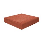 Çenesizler Toprak - Kiremit Tuğla - Çevre Taban Tuğlası Kare - 210 x 210 x 40 mm Ebatlarında