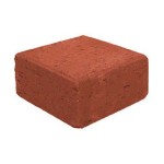 Çenesizler Toprak - Kiremit Tuğla - Çevre Taban Tuğlası Yarım - 105 x 105 x 50 mm Ebatlarında