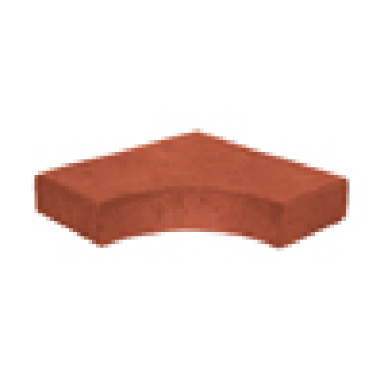 Çenesizler Toprak - Kiremit Tuğla - Direk Dibi Elemanı - 210 x 105 x 65 mm Ebatlarında