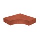 Çenesizler Toprak - Kiremit Tuğla - Direk Dibi Elemanı - 210 x 105 x 65 mm Ebatlarında