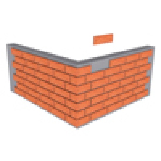 Çenesizler Toprak - Kiremit Tuğla - Hindi Ayağı Kaplama Tuğla - 215 x 65 x 15 mm Ebatlarında