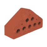 Çenesizler Toprak - Kiremit Tuğla - Küçük Harpuşta Tuğlası - 215 x 65 x 123 mm Ebatlarında Pres Tuğla