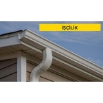 0.50 mm kalınlıkta, sıcak daldırma galvaniz üzeri boyalı düz sacdan eksiz oluk yapılması ve yerine montajı (Sac genişiliği toplam 30 cm) (Malzeme Hariç) (İşçilik)