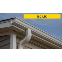 0.50 mm kalınlıkta, sıcak daldırma galvaniz üzeri boyalı düz sacdan eksiz oluk yapılması ve yerine montajı (Sac genişiliği toplam 30 cm) (Malzeme Hariç) (İşçilik)