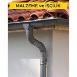 10 no'lu çinko levhadan 100 mm çapında düşey yağmur borusu yapılması ve yerine tespiti. (Malzeme Dahil) 10 no'lu çinko levhadan 100 mm çapında düşey yağmur borusu yapılması ve yerine tespiti. (Malzeme Dahil)